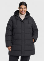 Thermal Fur-Lined Plus Size Puffer Jacket
