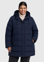 Thermal Fur-Lined Plus Size Puffer Jacket