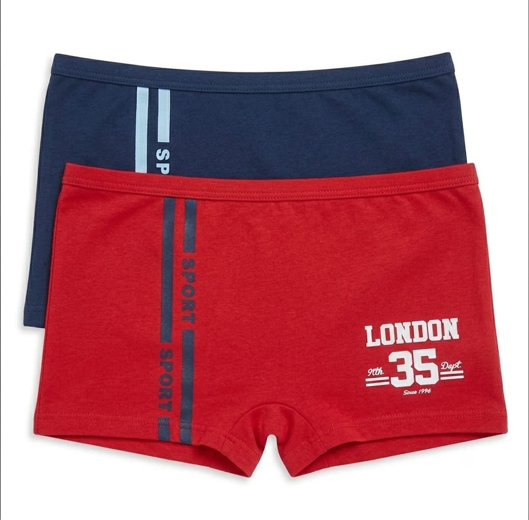 Women’s Sporty Boyshort Briefs 2PC