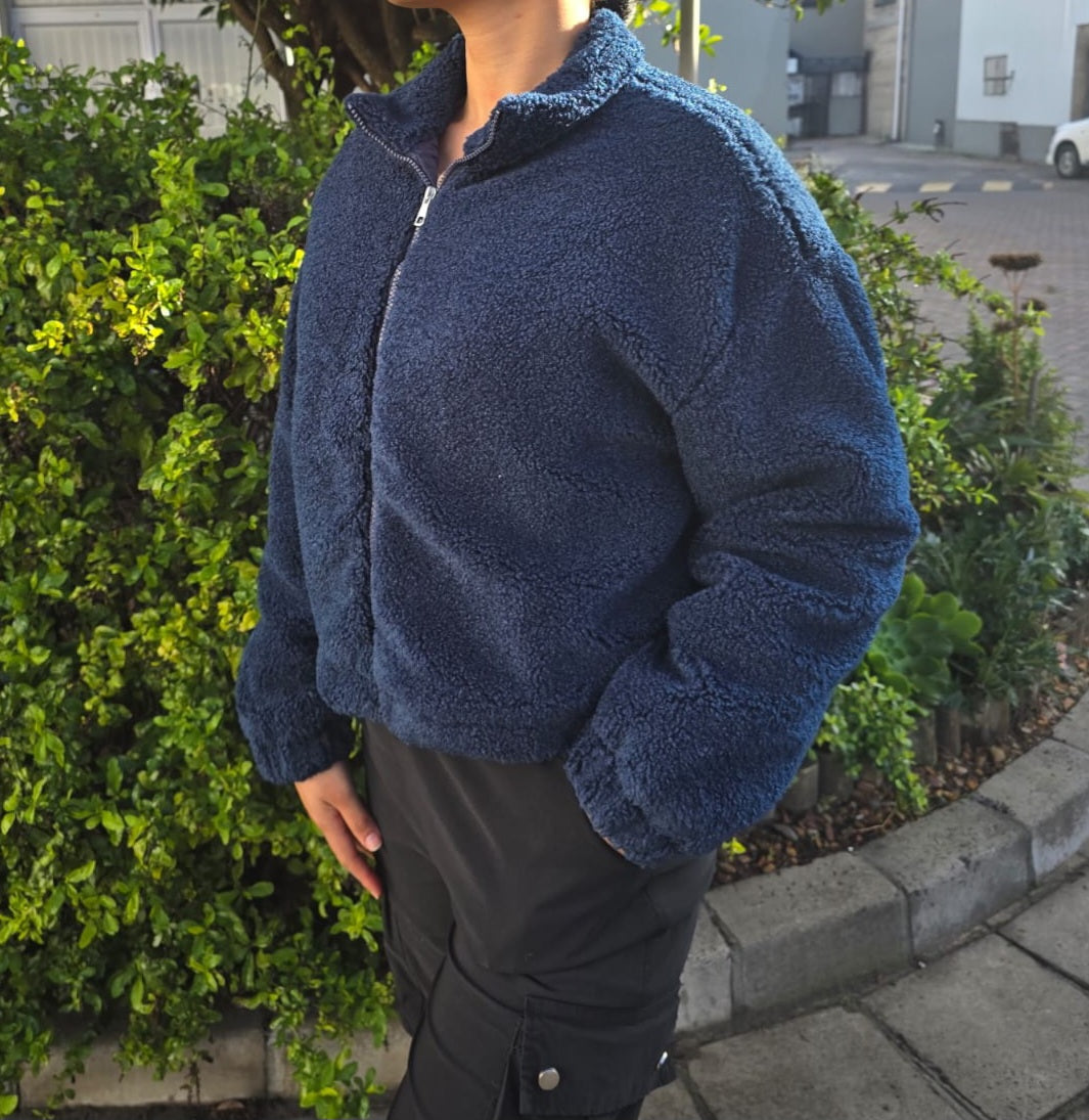 Cozy Teddy Fleece Zip-Up Jacket