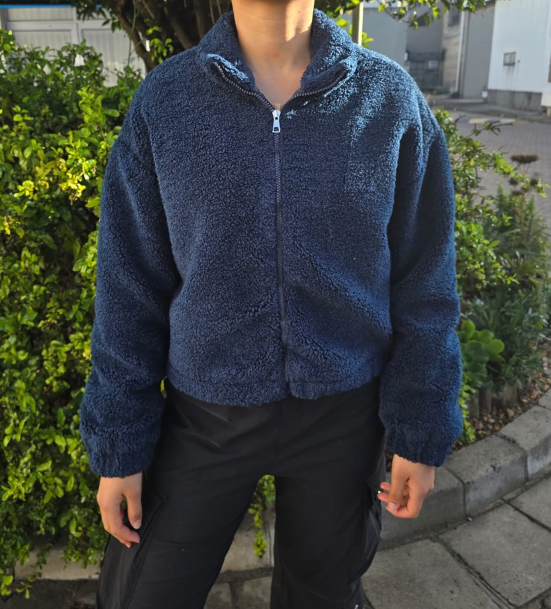 Cozy Teddy Fleece Zip-Up Jacket