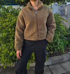 Cozy Teddy Fleece Zip-Up Jacket