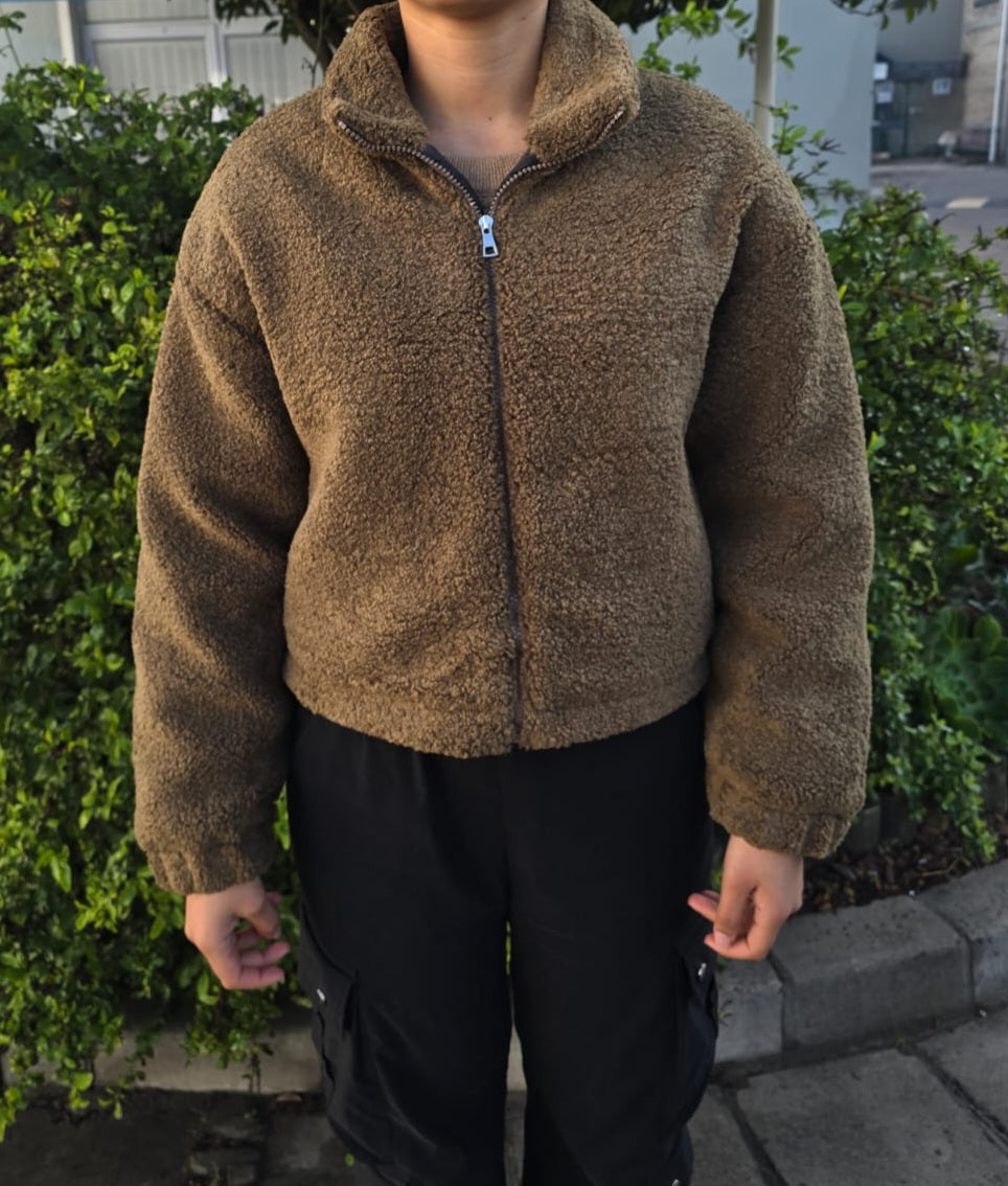 Cozy Teddy Fleece Zip-Up Jacket