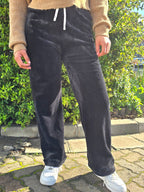 Chic Wide-leg Corduroy Pants