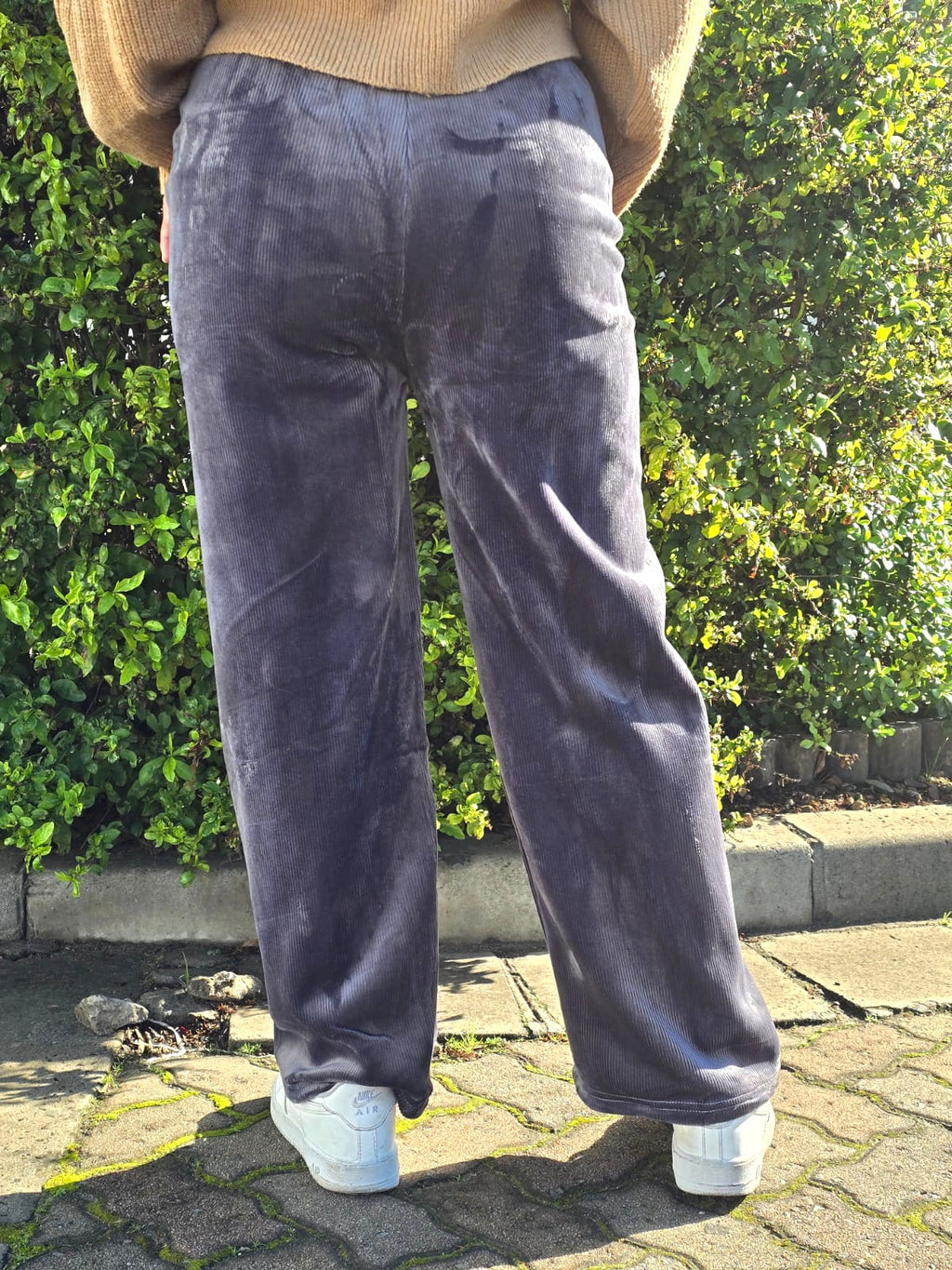 Chic Wide-leg Corduroy Pants