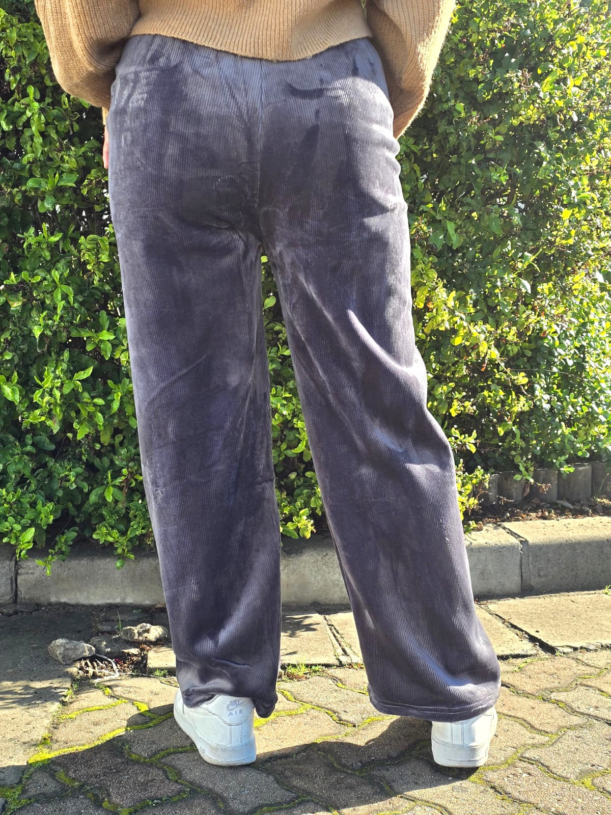 Chic Wide-leg Corduroy Pants