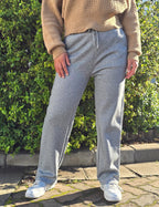 Chic Patterned Straight Cut Pants