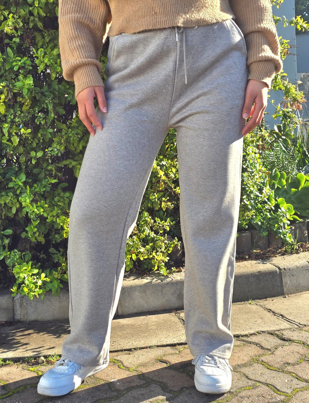 Chic Patterned Straight Cut Pants