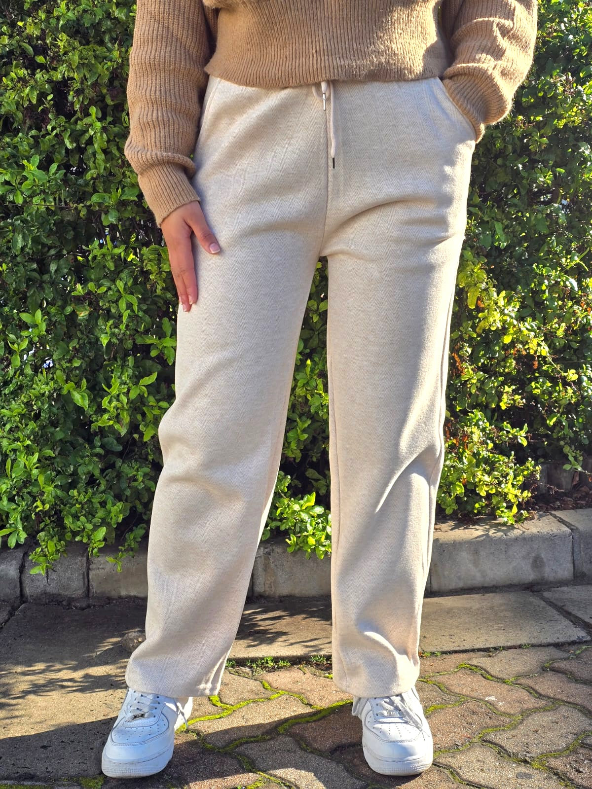 Chic Patterned Straight Cut Pants