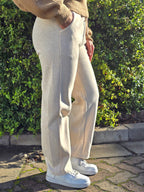 Chic Patterned Straight Cut Pants