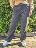 Chic Patterned Straight Cut Pants