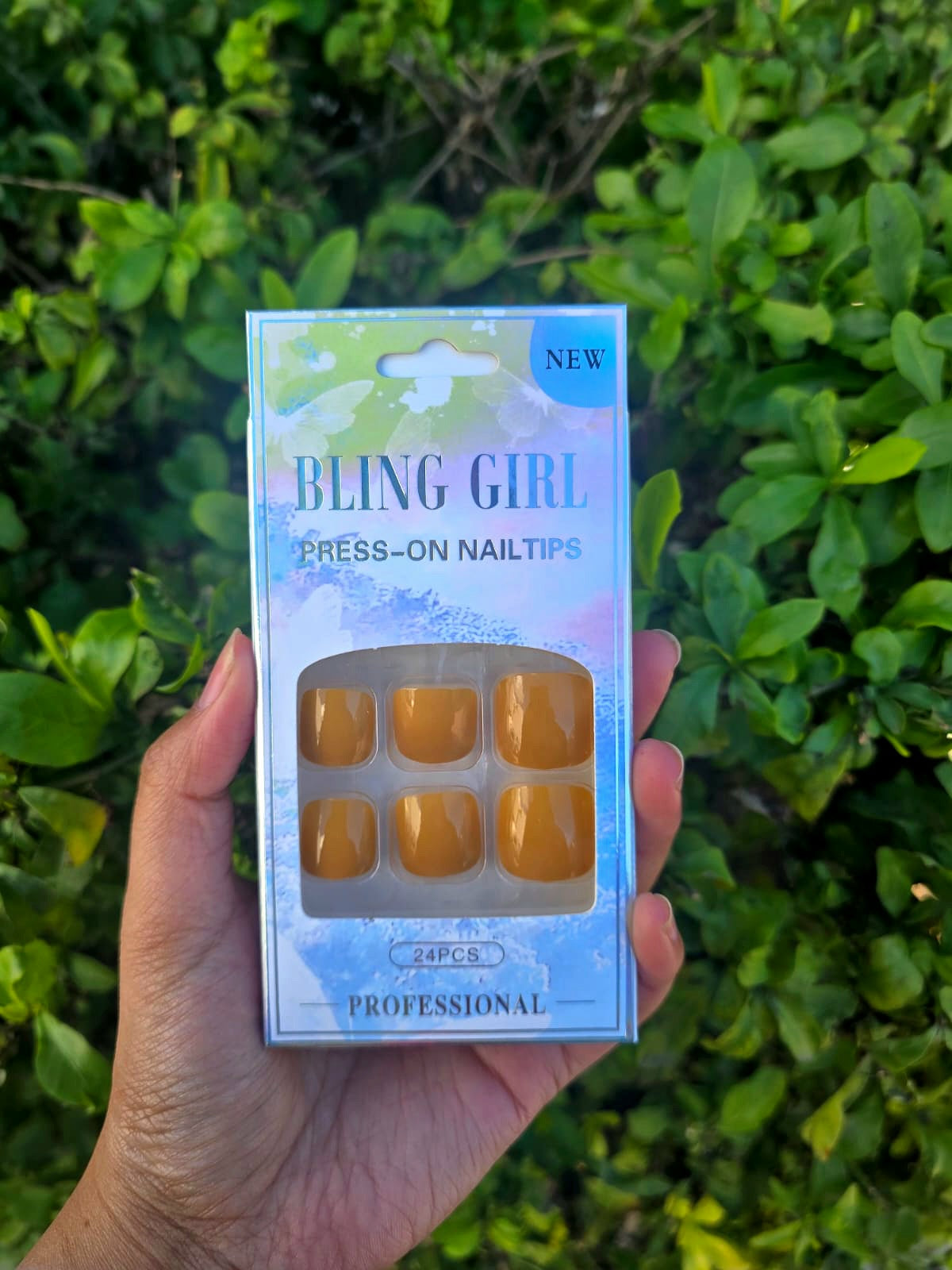 Bling Girl Press-On Tow Nail-tips 24pcs