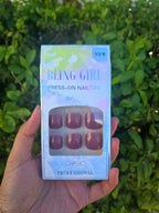 Bling Girl Press-On Tow Nail-tips 24pcs
