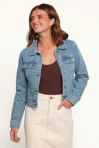 Women's Classic Denim Button Up Jacket