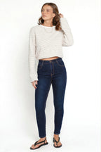 Dark Wash High-Rise Skinny Jeans DYQ-261