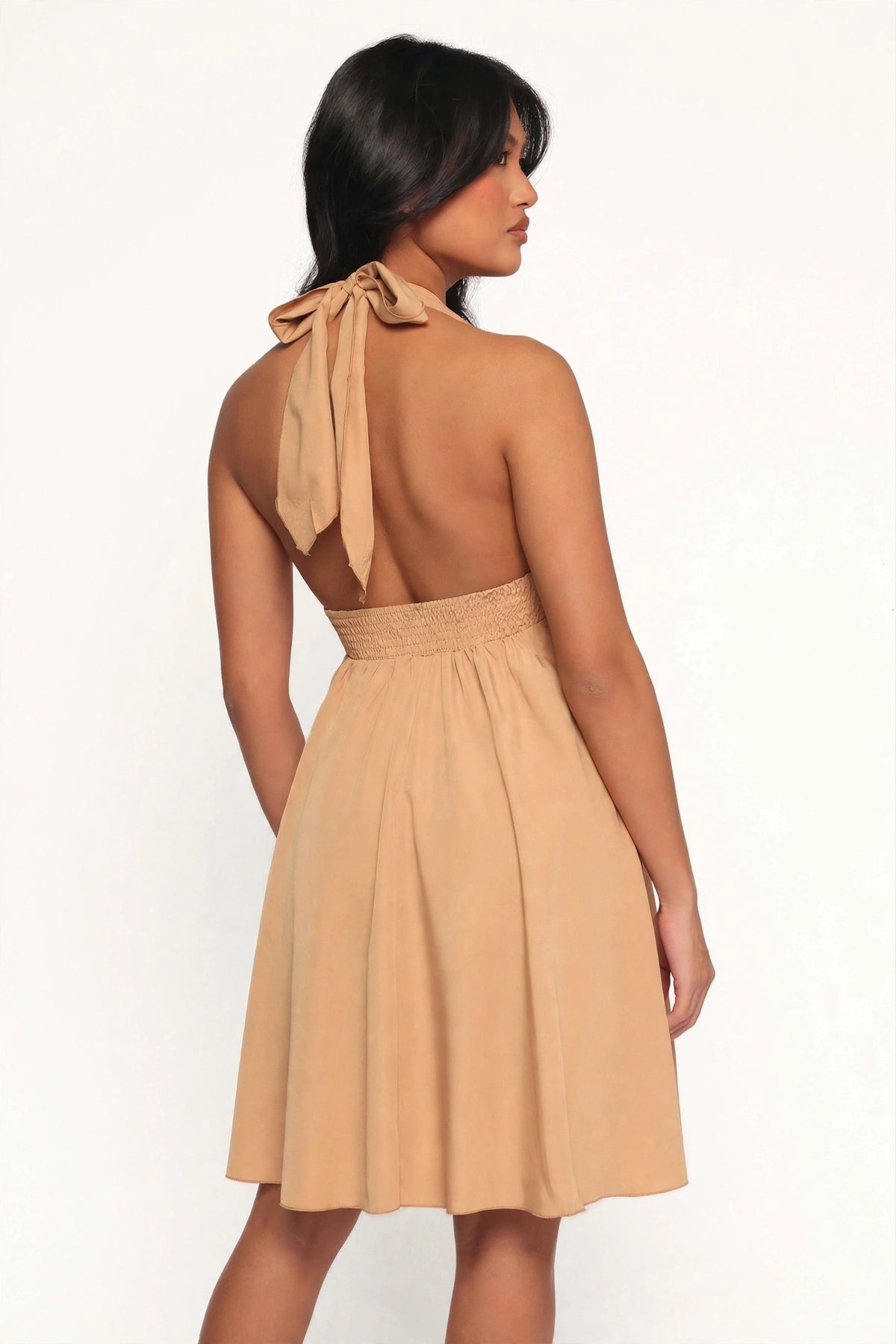 Halter Neck Mini A-line Dress