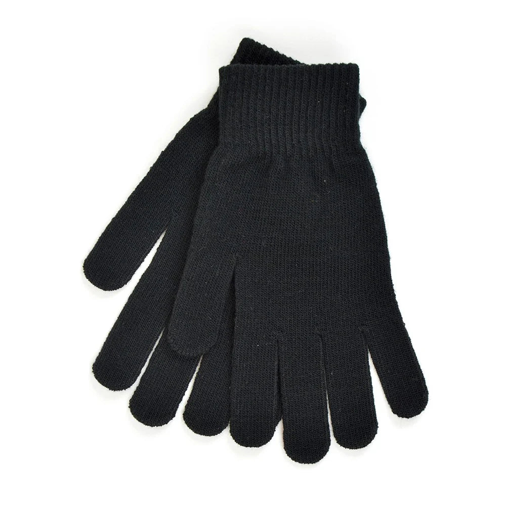 Black Thermal Magic Stretch Knitted Gloves