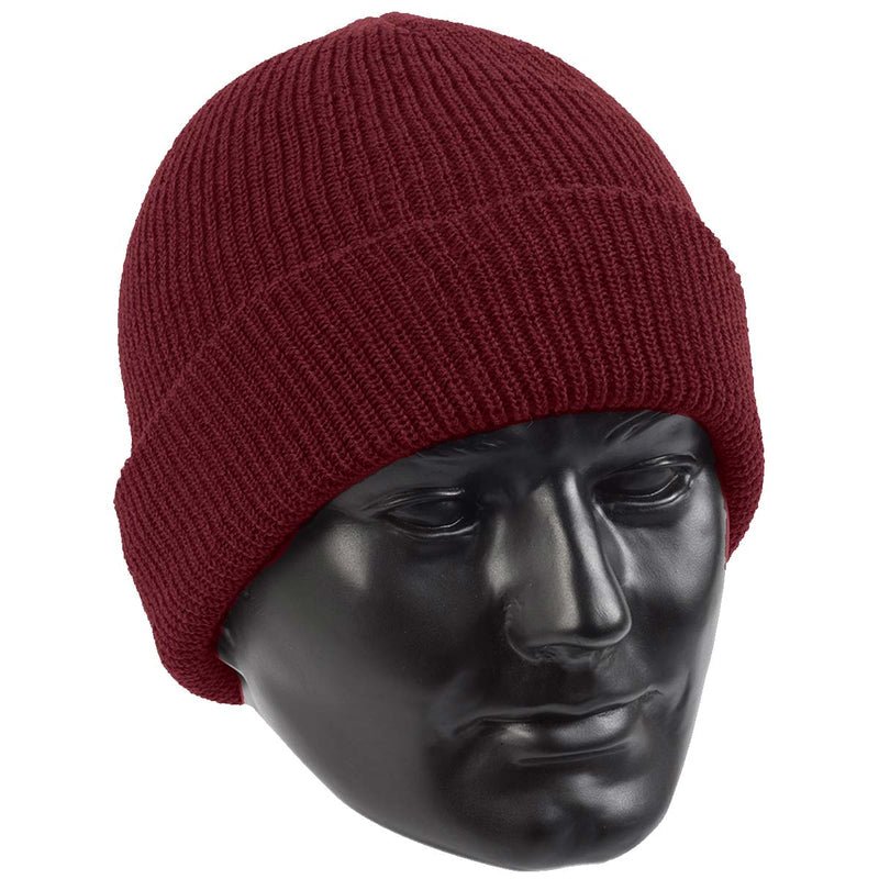 Ribbed Knit Cuffed Beanie