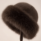 Women Solid Plush Faux Fur Hat Mongolian Hat Fluffy
