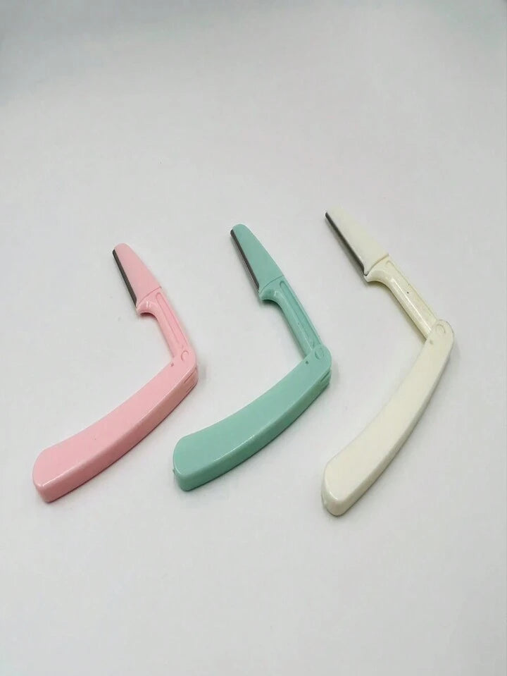 Foldable Facial Razor Set – 2pc Random Eyebrow & Face Trimmers