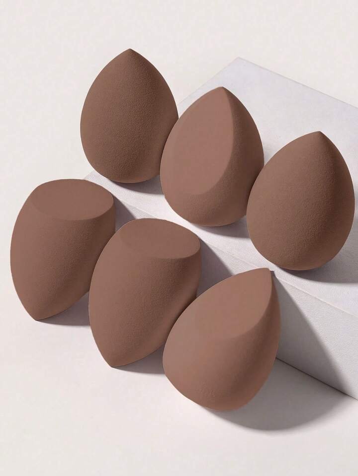 6pc Makeup Sponge Set – Teardrop Blenders (Random Colours)