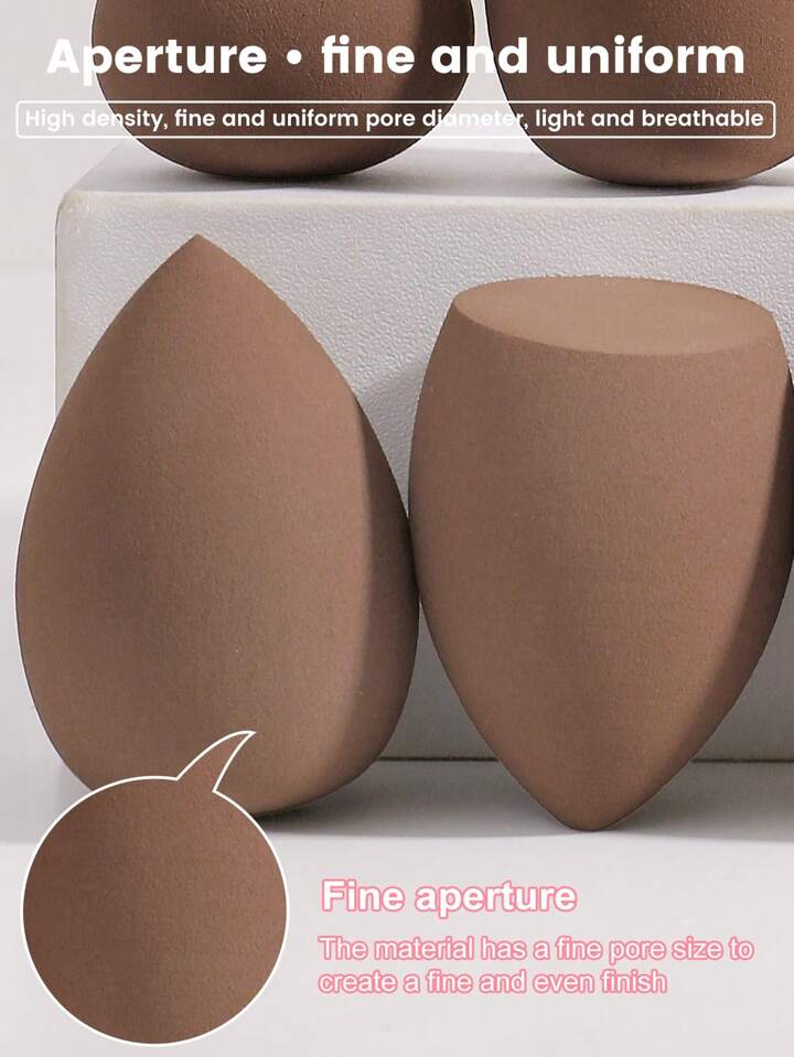 6pc Makeup Sponge Set – Teardrop Blenders (Random Colours)