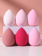 6pc Makeup Sponge Set – Teardrop Blenders (Random Colours)