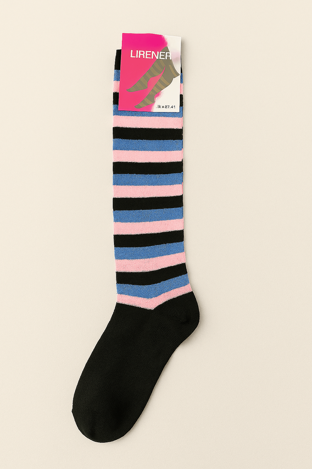Bold Striped Knee-High Socks 1 Pair
