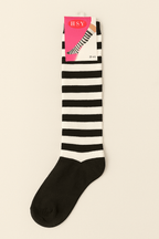 Bold Striped Knee-High Socks 1 Pair