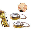 Metallic Nail Yarn 1 pack of 5 rolls– Add Shimmer & Texture to Your Nails