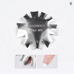 Stainless steel French nail style art