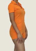 CurveFit Bodycon Romper – Sleek & Stylish Zip-Up Jumpsuit | Trendy & Comfortable Fit