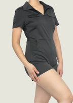 CurveFit Bodycon Romper – Sleek & Stylish Zip-Up Jumpsuit | Trendy & Comfortable Fit
