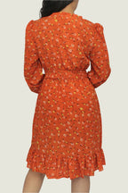 Floral Smocked Waist Midi Dress