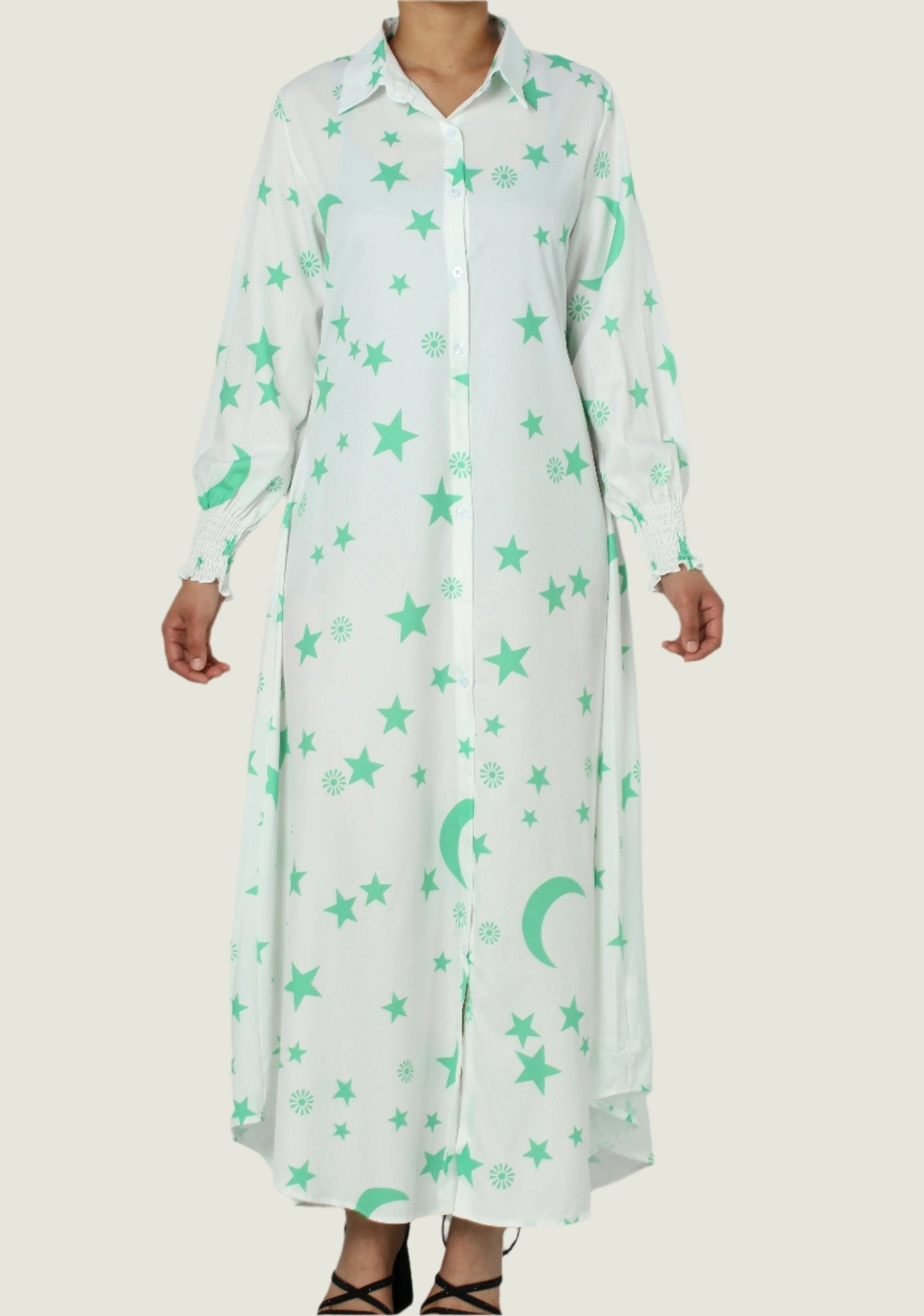 Vibrant Loose-Fit Striped Long Shirt Dress – Stylish & Comfortable