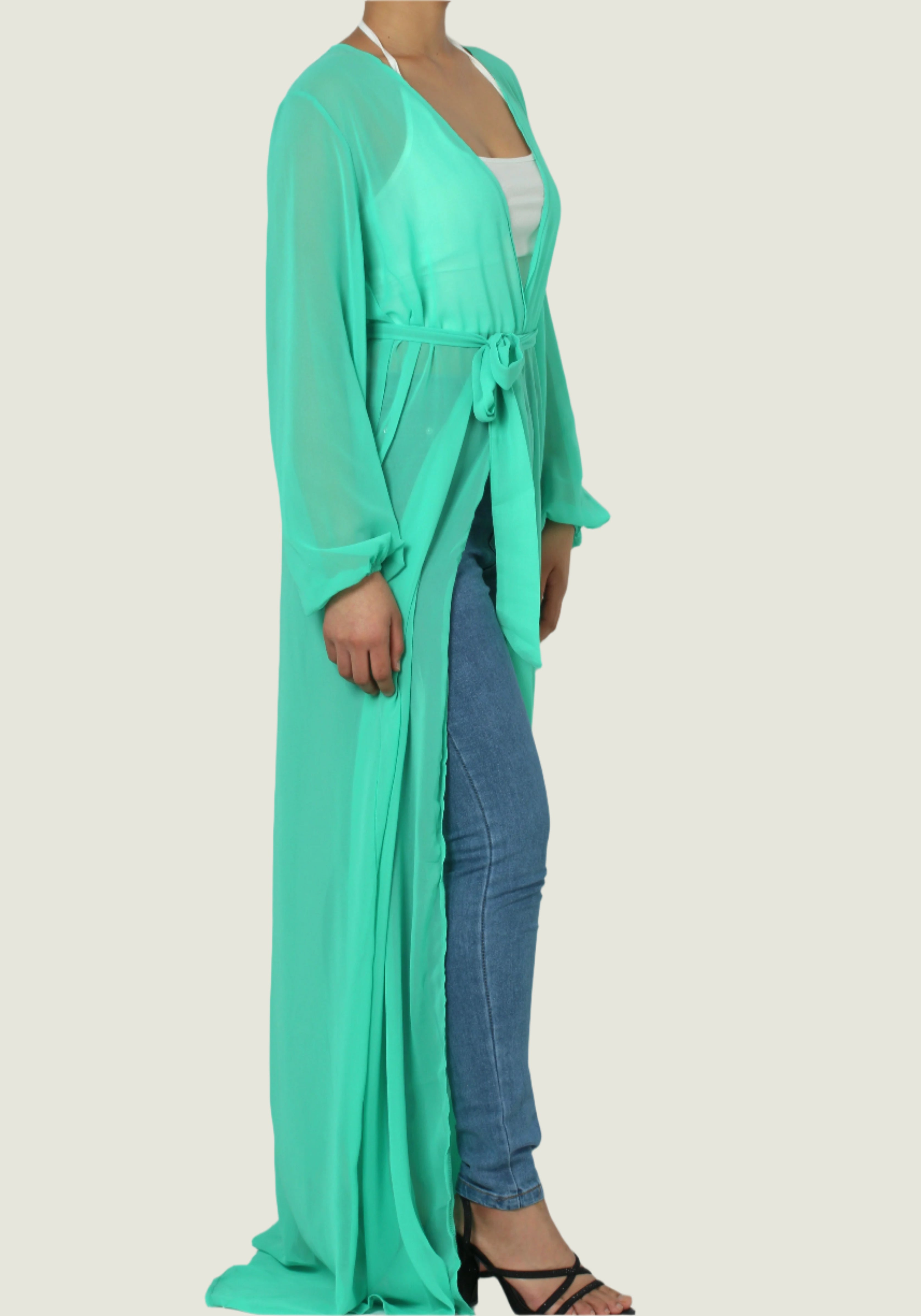 Botanic Bliss Flowy Beach Robe – Elegant & Lightweight Cover-Up