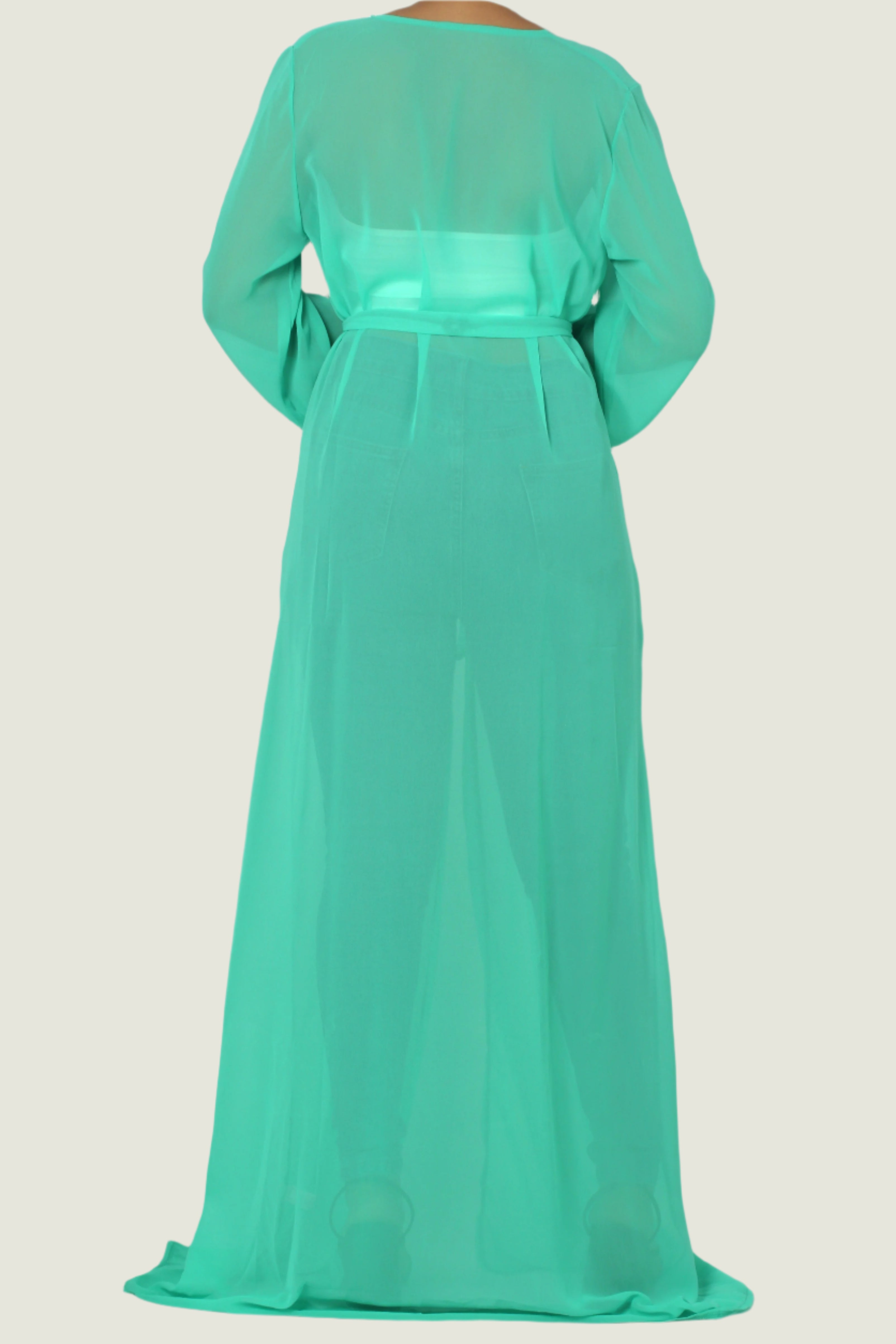 Botanic Bliss Flowy Beach Robe – Elegant & Lightweight Cover-Up