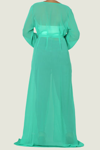 Botanic Bliss Flowy Beach Robe – Elegant & Lightweight Cover-Up