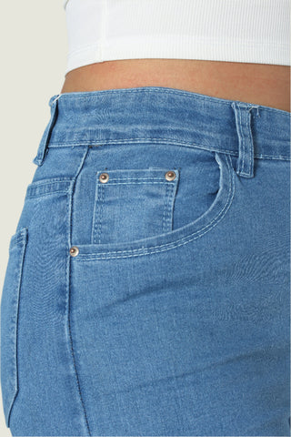 High Waist Denim Jeans for Women – Stylish & Comfortable Fit