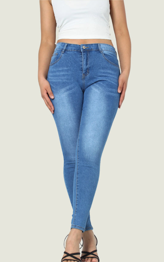 Classic Blue Skinny Jeans for Women – Sleek, Stylish & Timeless Fit