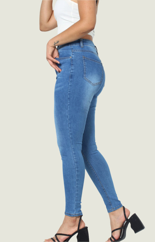 Classic Blue Skinny Jeans for Women – Sleek, Stylish & Timeless Fit
