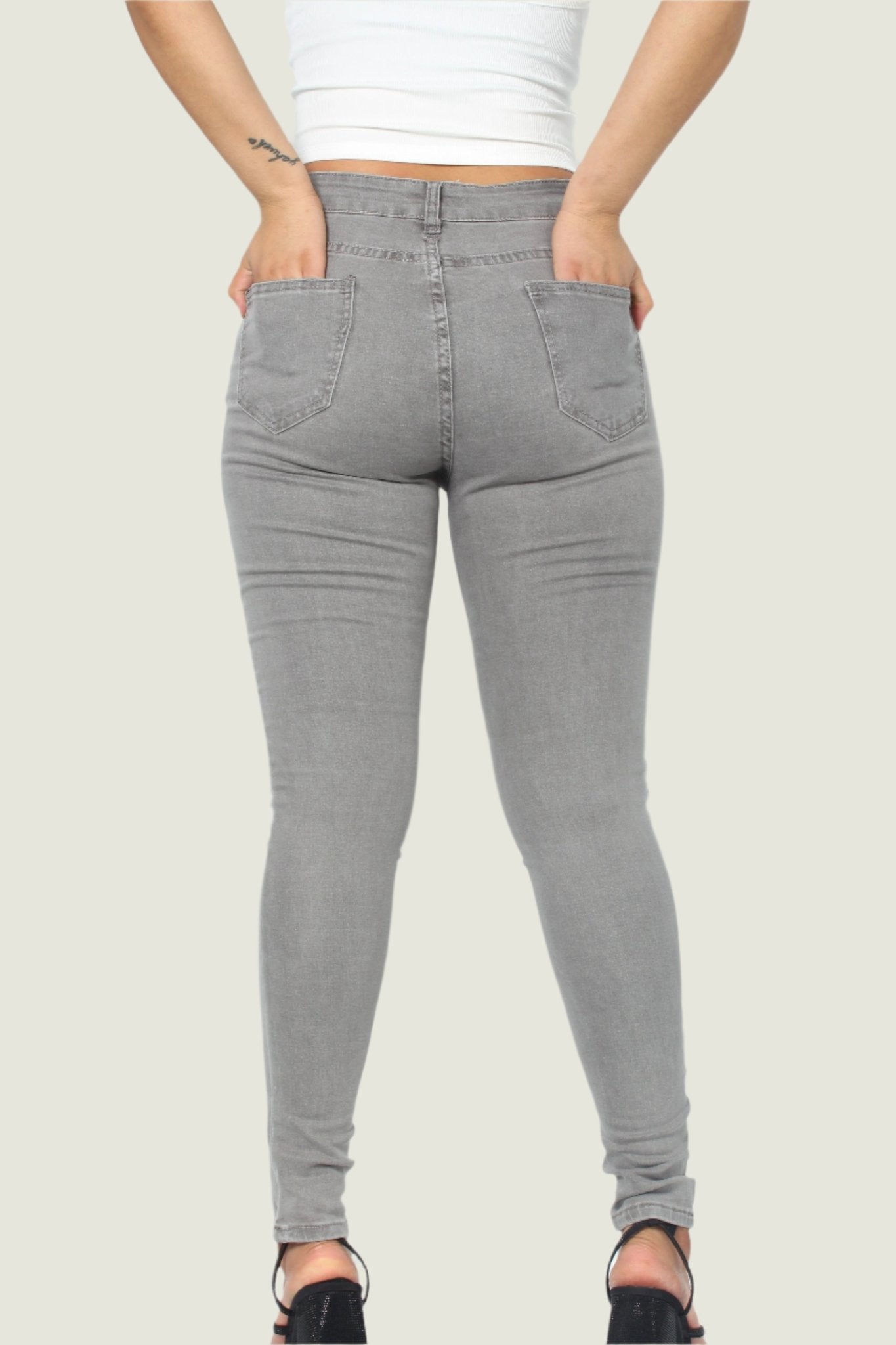 Sculpted High Waist Skinny Jeans – Hug Your Curves in All-Day Comfort