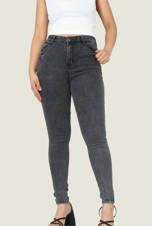 Women’s Charcoal  Denim Skinny Jeans