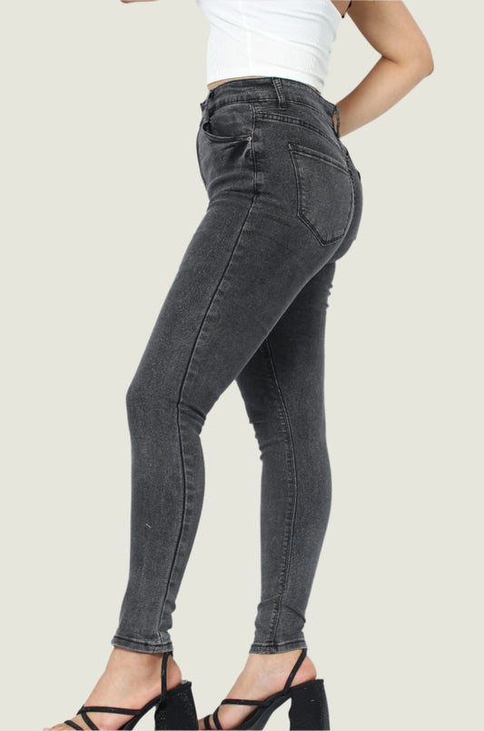 Women’s Charcoal  Denim Skinny Jeans