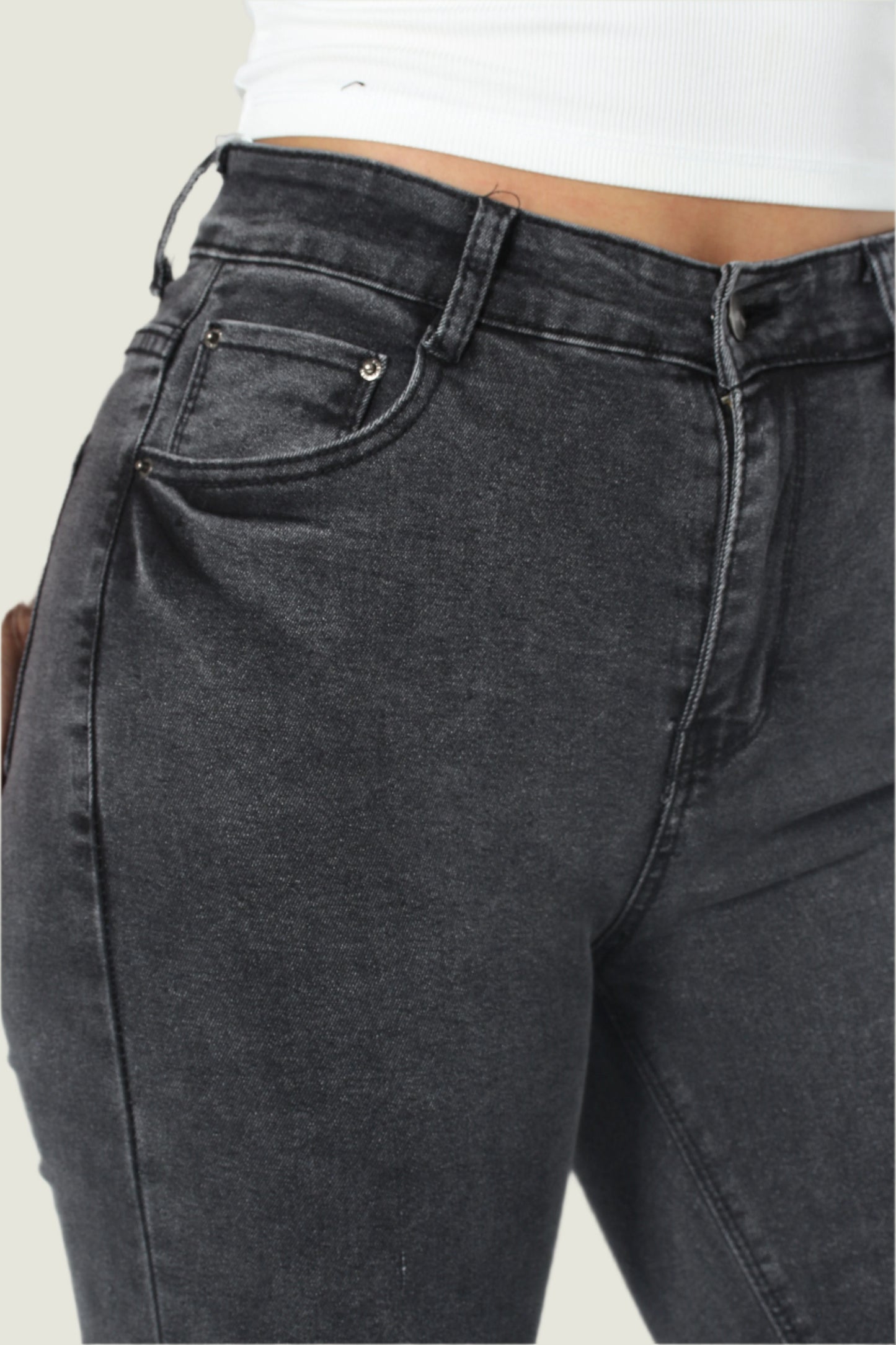 Women’s Charcoal  Denim Skinny Jeans