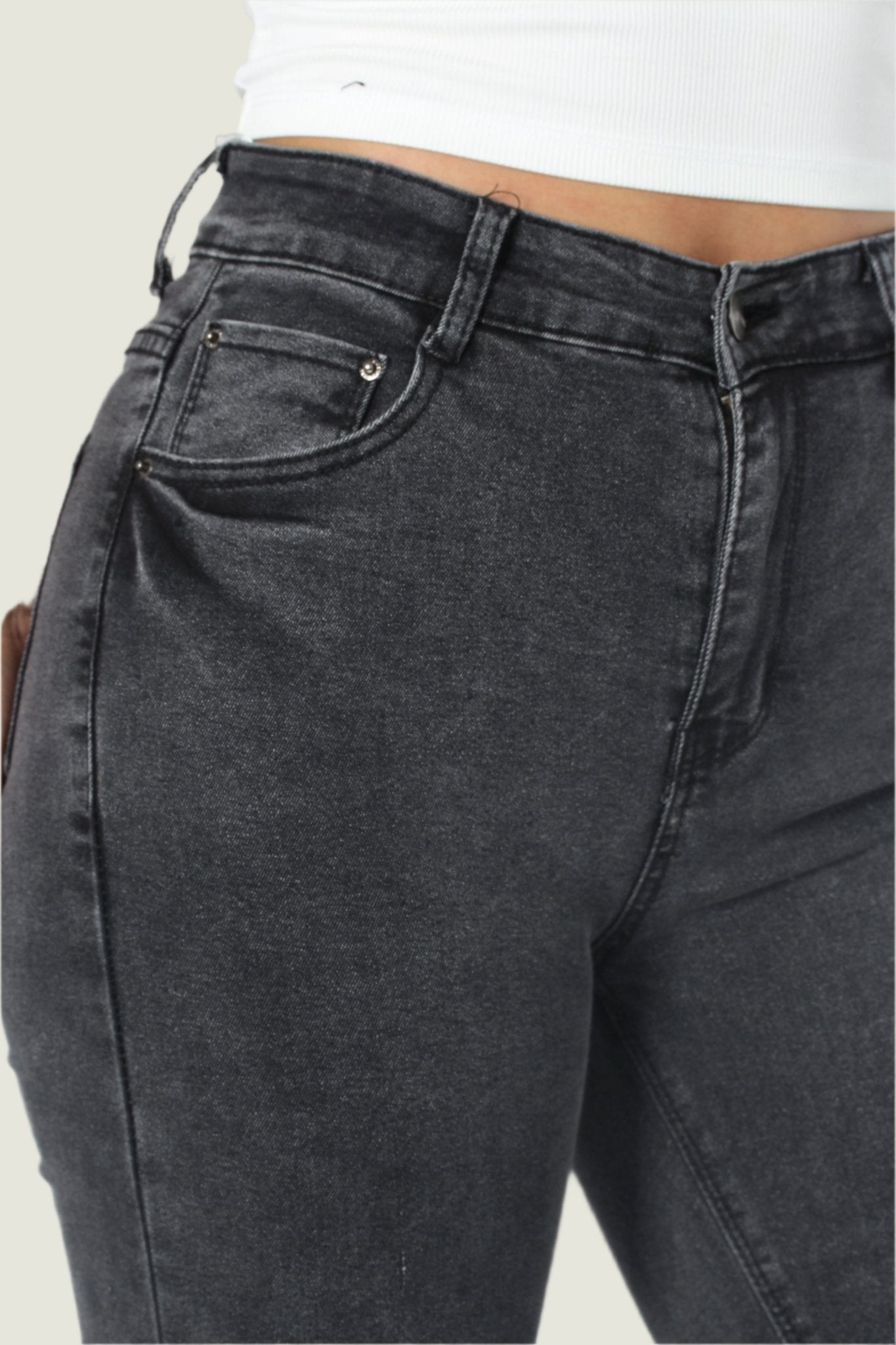 Women’s Charcoal  Denim Skinny Jeans