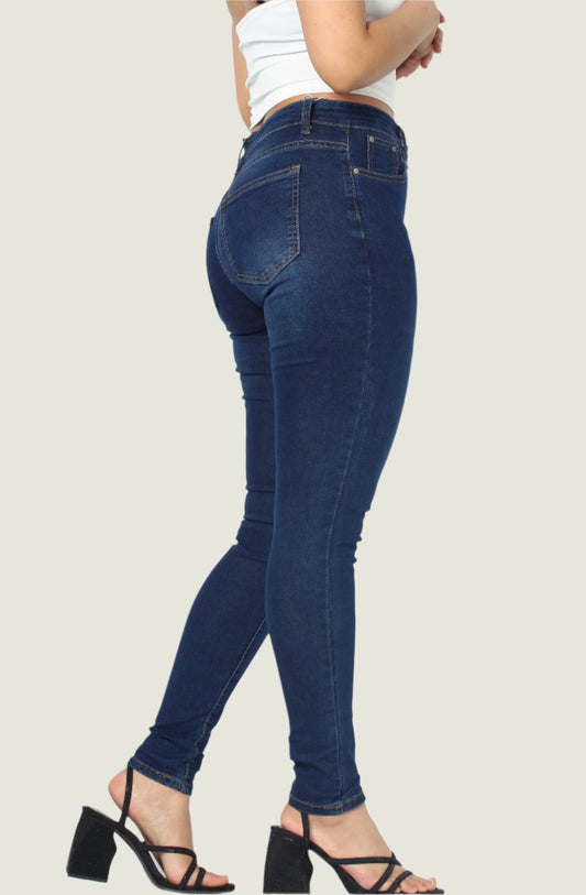 Zipper Fly High Wasit Skinny Jeans