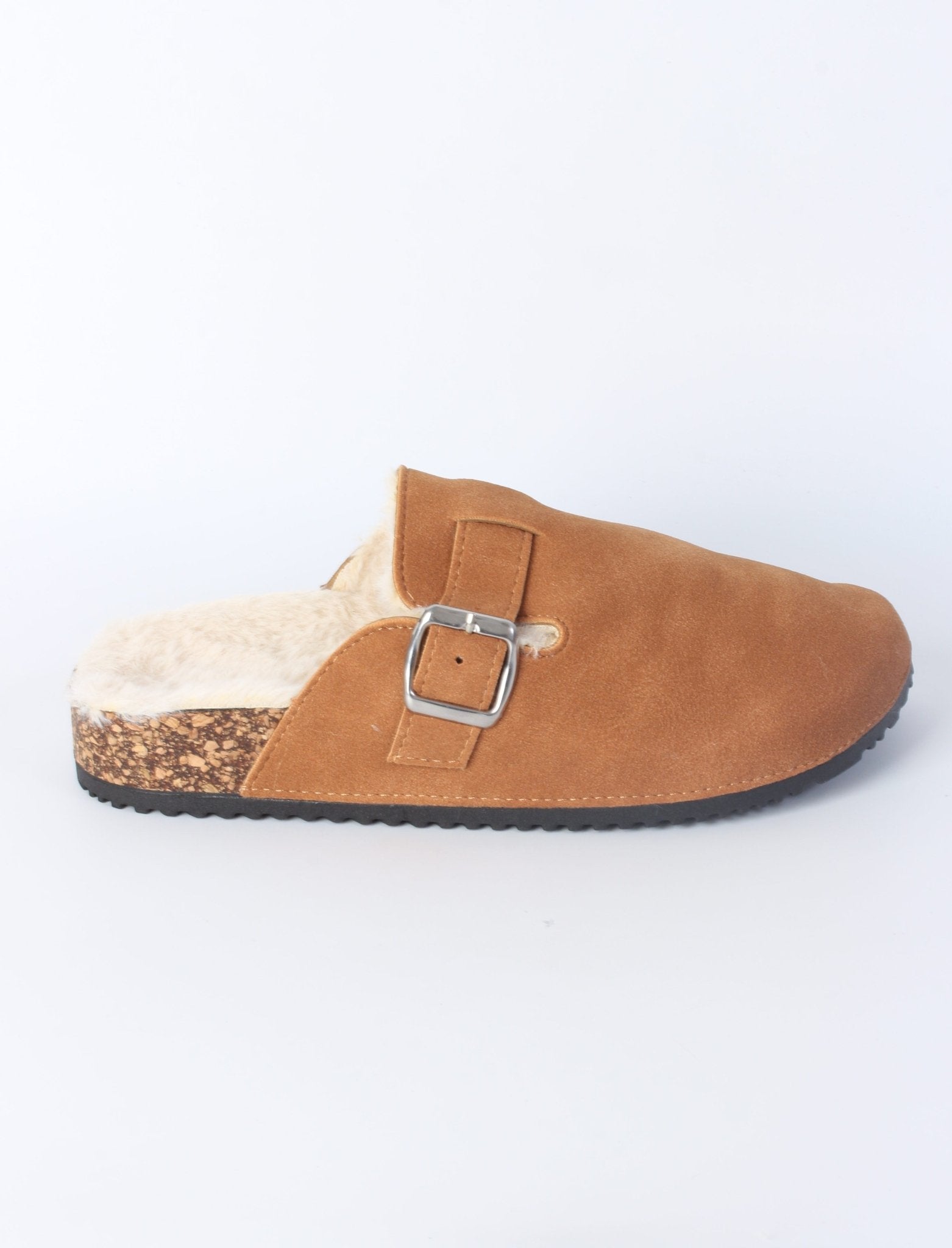 Cozy Buckled Slip-On Fleece Lined Clogs