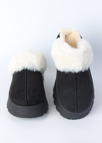 Faux Fur Footwear Slips