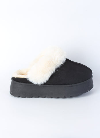 Faux Fur Footwear Slips